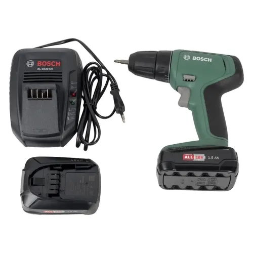 Bosch UniversalDrill 18 аккумуляторная дрель-шуруповерт (1 x 1.5 Ач, ЗУ) с кейсом, 06039C8004