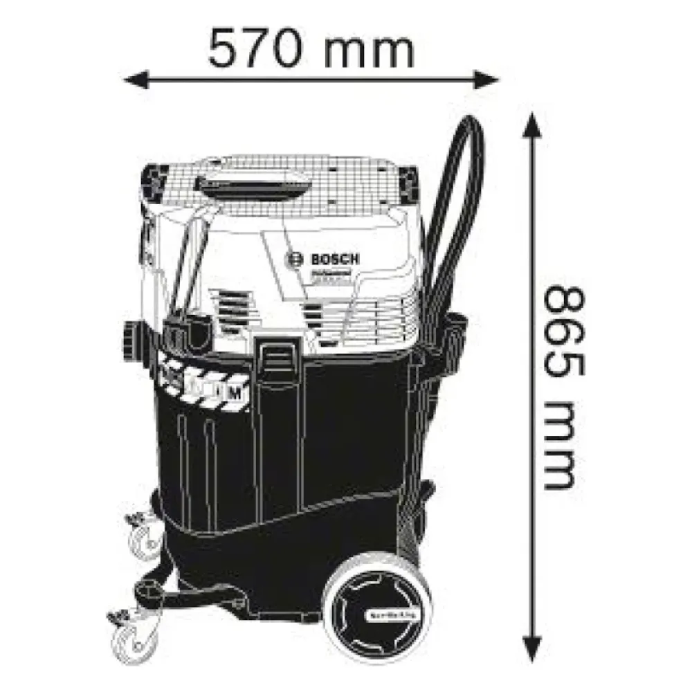 Bosch GAS 55 M AFC Professional пылесос промышленный, 06019C3300