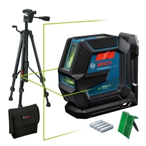 Bosch GLL 2-15 G Professional линейный лазерный нивелир со штативом BT 150, 0601063W01
