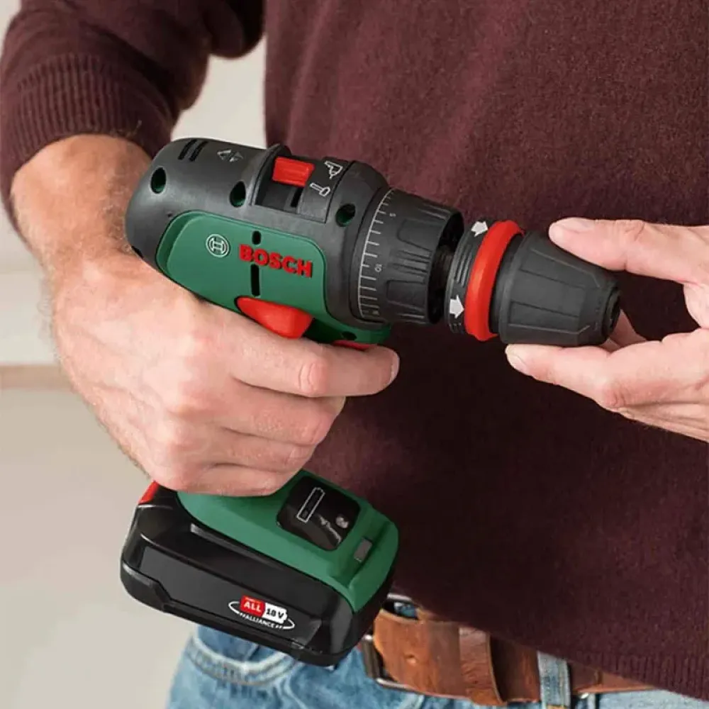 Bosch AdvancedImpact 18 Set аккумуляторная ударная дрель-шуруповерт (2 x 2.5 Ач, ЗУ) с набором насадок, 06039B5109