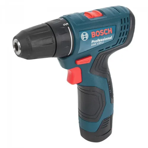 Bosch GSR 120-LI Professional аккумуляторная дрель-шуруповерт (2 x 2 Ач, ЗУ), 06019G8020
