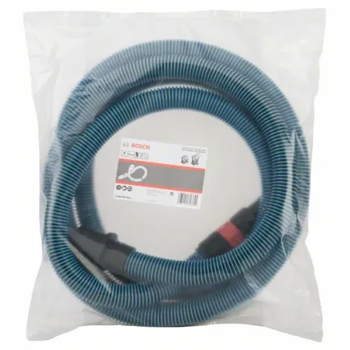 Bosch антистатический шланг для пылесосов GAS 15, 35, 55 и GOF 130 с переходником под инструмент и байонетным затвором, 35 мм, 5 м, 2608000566