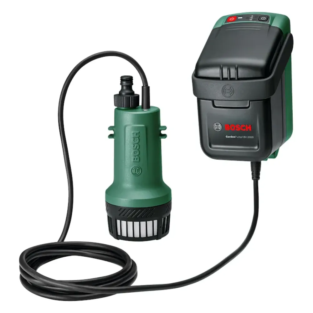 Bosch GardenPump 18V-2000 аккумуляторный насос (1 x 2.5 Ач, ЗУ), 06008C4202