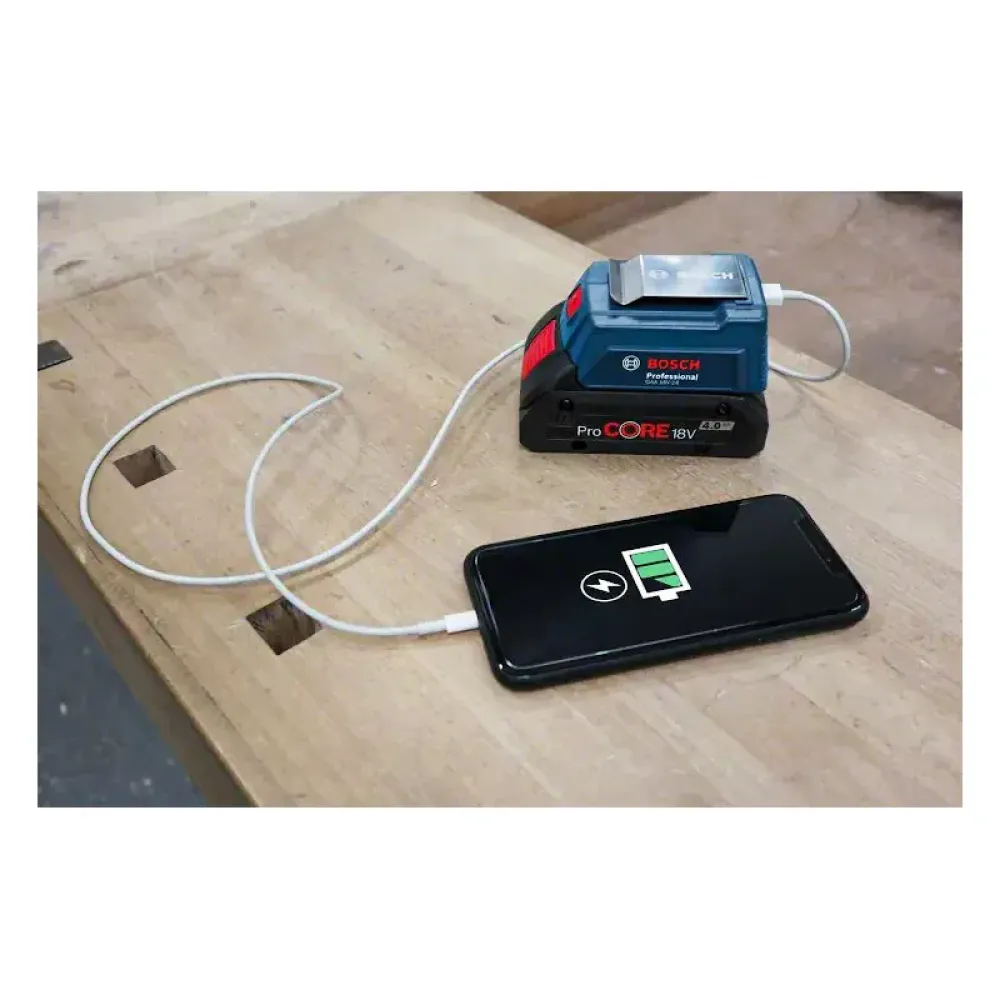 Bosch GAA 18V-24 usb-переходник для зарядки на аккумулятор, 1600A00J61