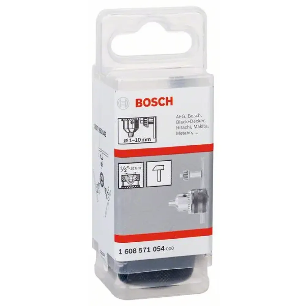 Bosch Keyless Chuck кулачковый патрон до 10 мм, 1/2 дюйма - 20, 1608571054