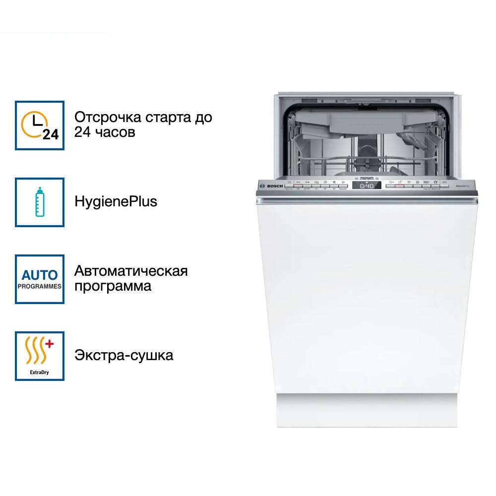 Встраиваемая посудомоечная машина Bosch SPV4HMX10E