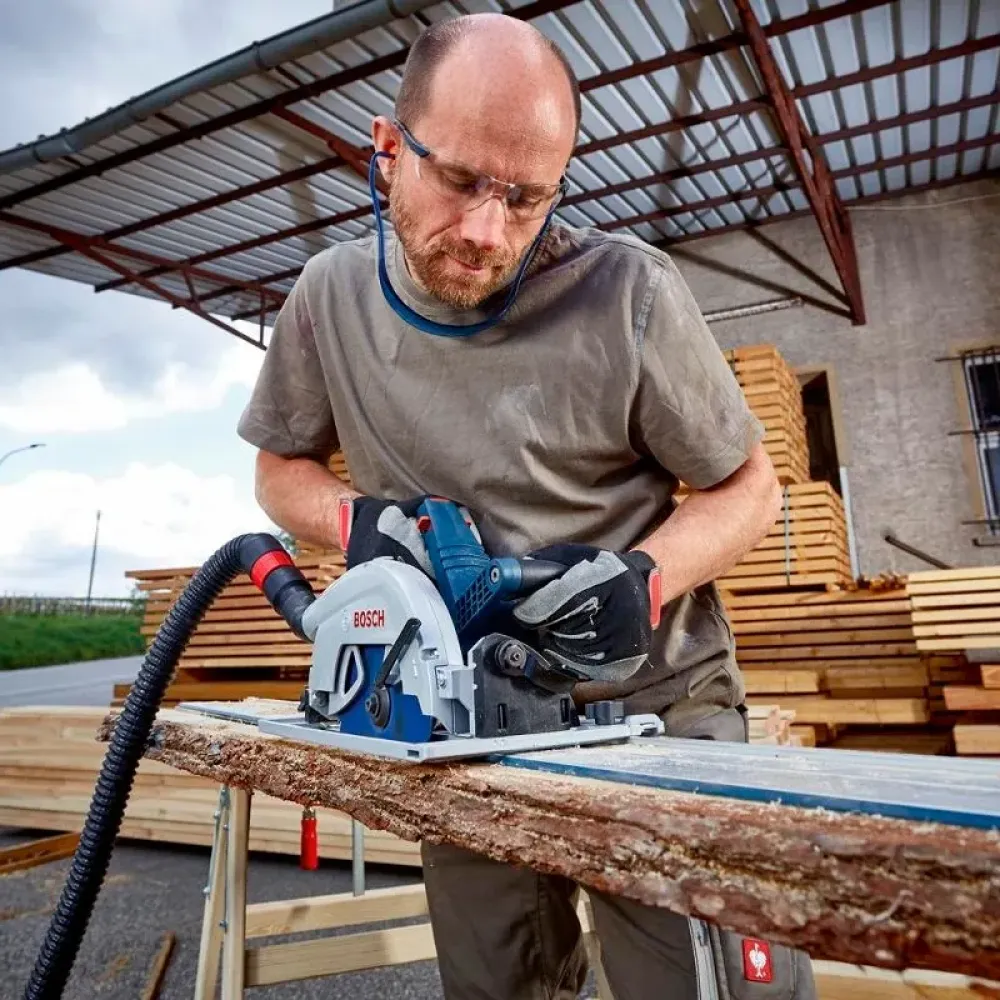 Bosch GKS 18V-68 GC Professional аккумуляторная циркулярная пила (2 x 8 Ач, ЗУ) с модулем Bluetooth, 06016B5101