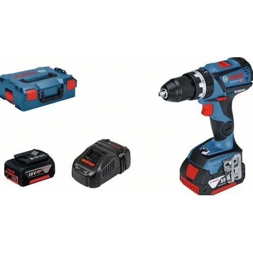 Bosch GSB 18V-60 C Professional аккумуляторная ударная дрель-шуруповерт (2 x 5 Ач, ЗУ), 06019G2100