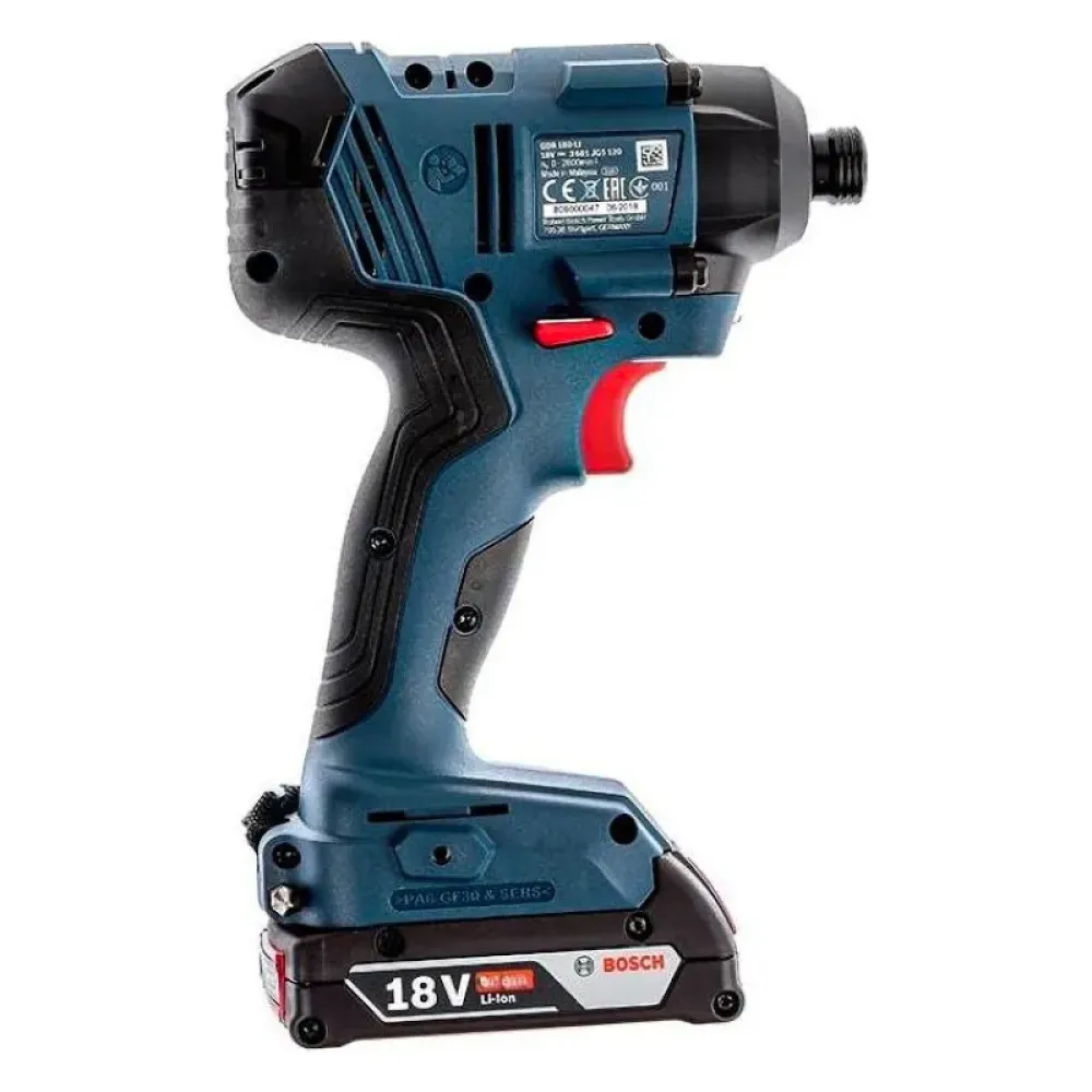Bosch GDR 180-LI Professional аккумуляторный гайковерт (2 x 2 Ач, ЗУ), 06019G5123