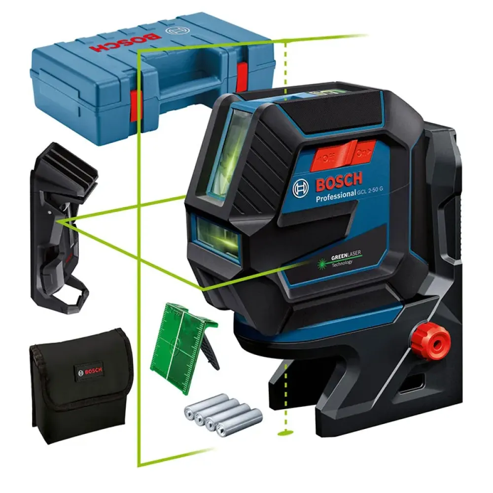 Bosch GCL 2-50 G Professional уровень лазерный в кейсе, 0601066M02