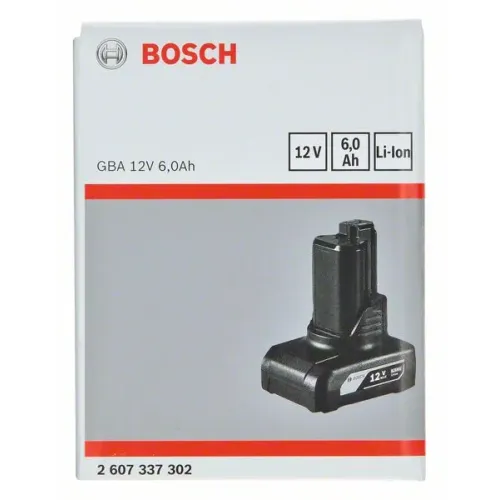Bosch GBA 12V аккумулятор 6.0 Ач, 2607337302