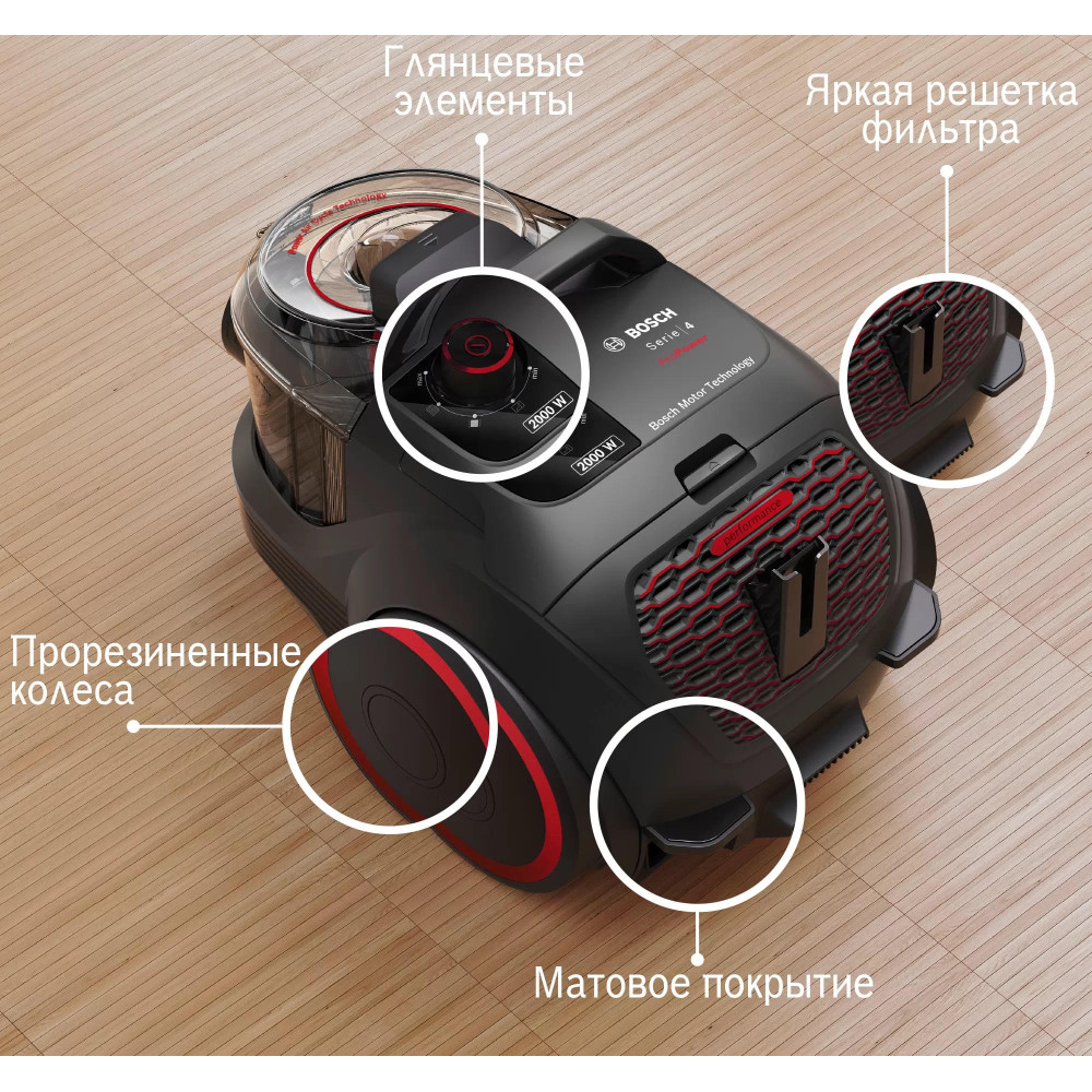 Пылесос Bosch BGS21WPOW