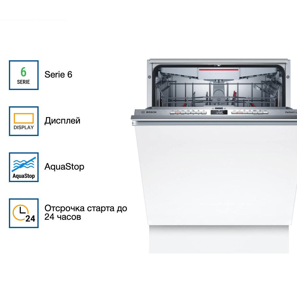 Встраиваемая посудомоечная машина Bosch SMV6ZCX07E