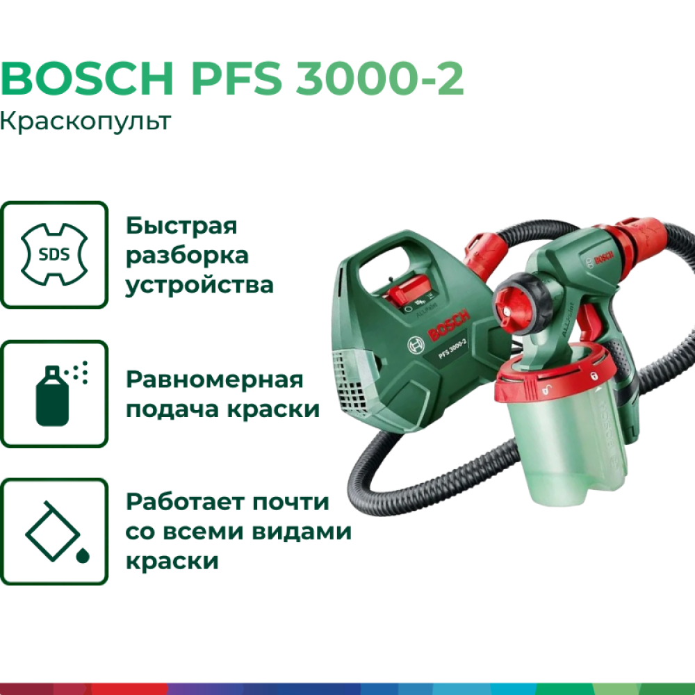 Bosch PFS 3000-2 сетевой краскопульт, 0603207100