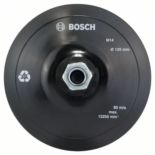 Bosch Standard опорная тарелка M14 125 мм с липучкой, 2608601077