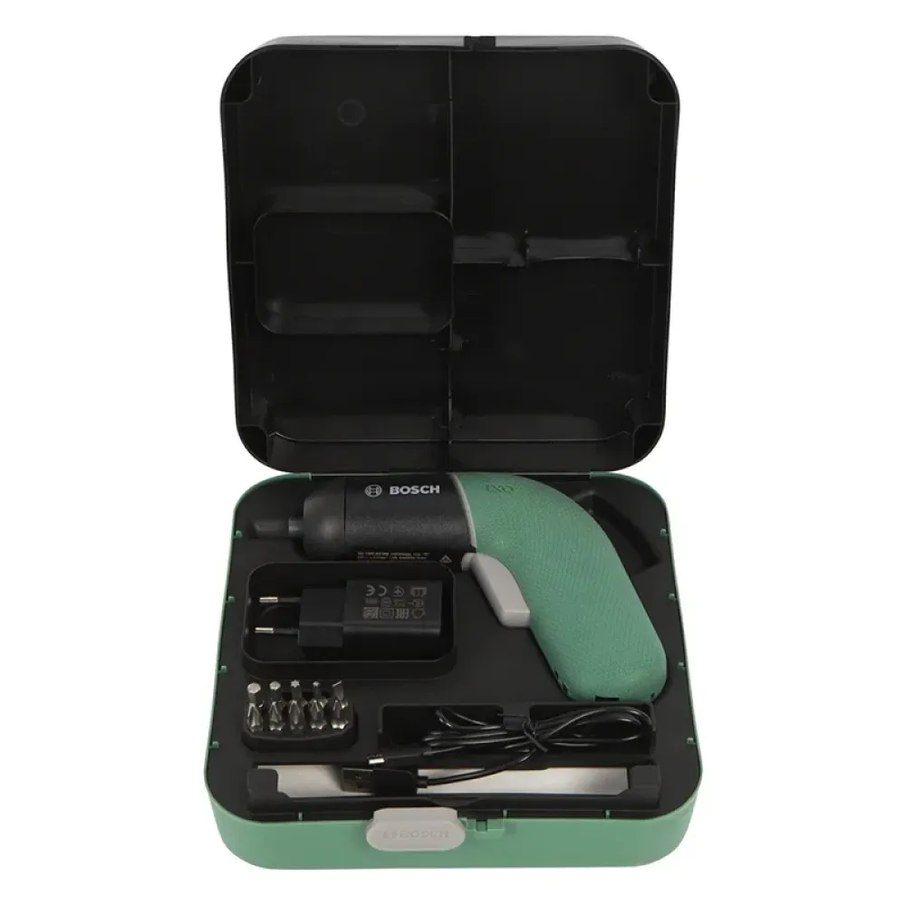 Bosch IXO VI Classic аккумуляторная отвертка с битами, 06039C7020