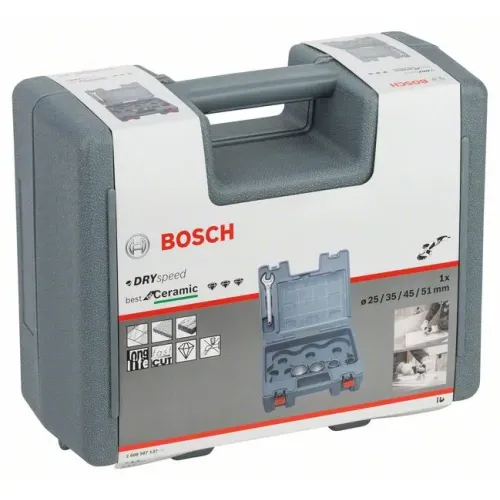 Bosch DrySpeed набор алмазных коронок 25/35/45/51 мм (5 предметов), 2608587137
