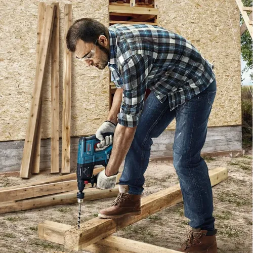 Набор аккумуляторного инструмента Bosch Professional: угловая шлифмашина GWS 180-LI с перфоратором GBH 180-LI (2 х 4 Ач, ЗУ), 0615990N05