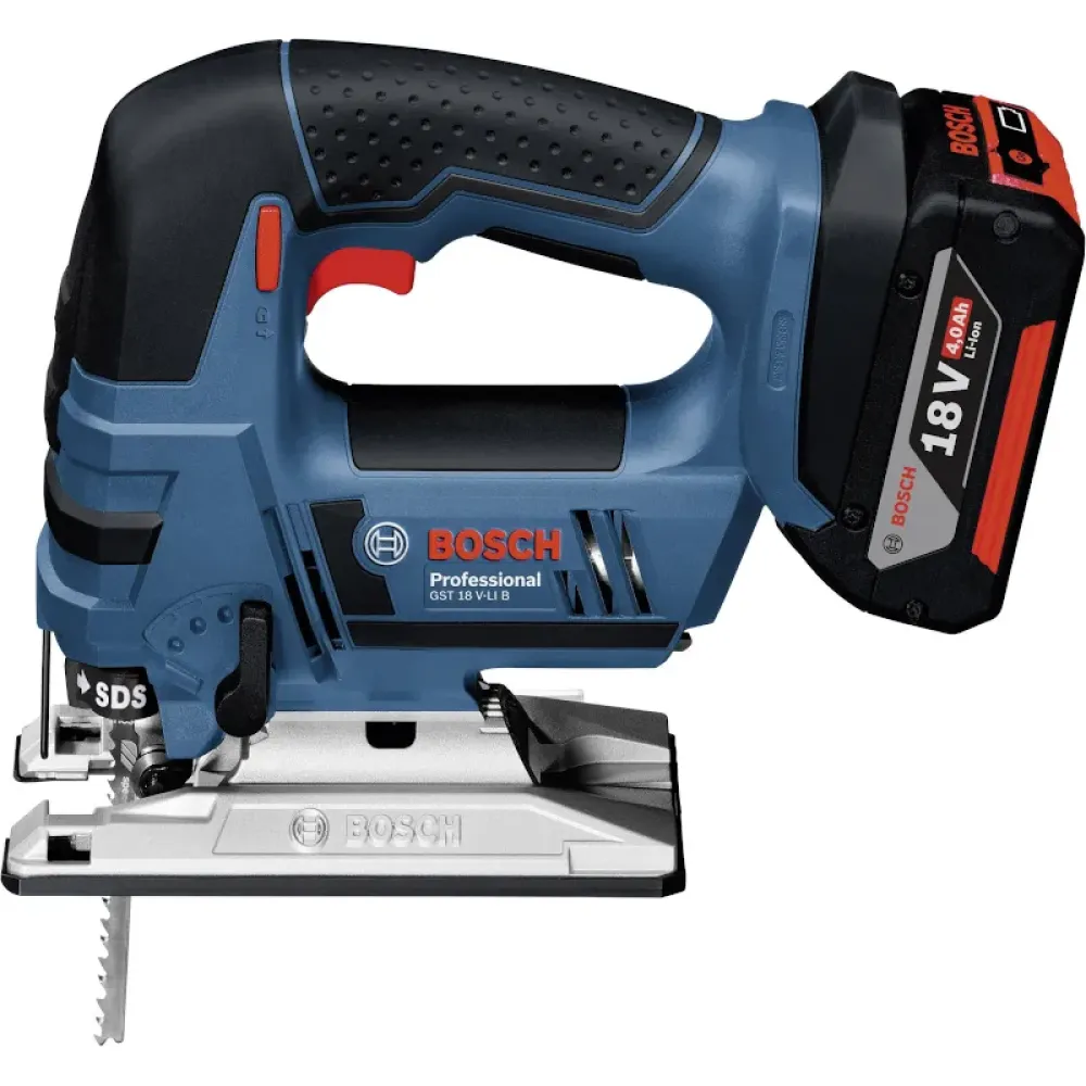 Bosch GST 18 V-LI B Professional аккумуляторный лобзик (1 x 4 Ач, ЗУ), 0615990M43