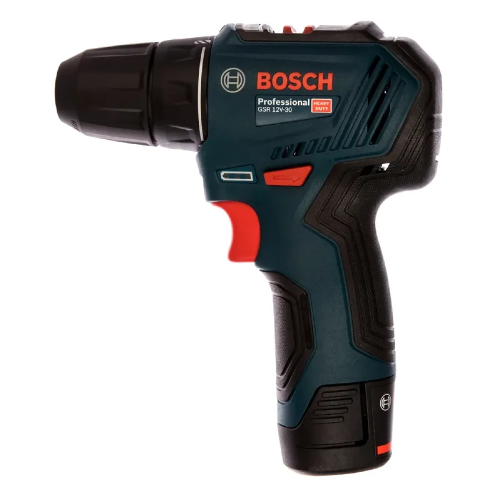 Bosch GSR 12V-30 Professional аккумуляторная дрель-шуруповерт (2 x 2 Ач, ЗУ), 06019G9020