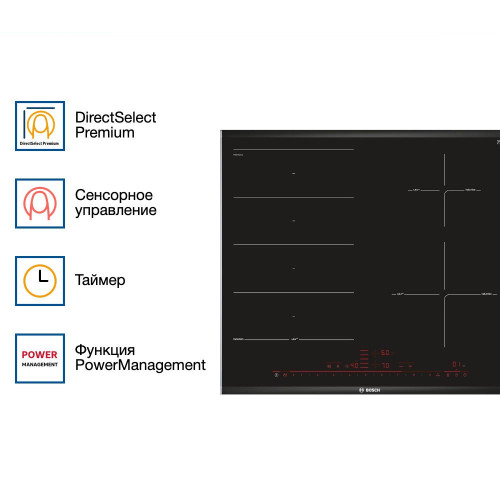 Индукционная варочная панель Bosch PXE675DC1E