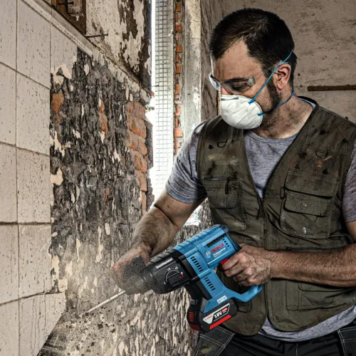 Набор аккумуляторного инструмента Bosch Professional: угловая шлифмашина GWS 180-LI с перфоратором GBH 180-LI (2 х 4 Ач, ЗУ), 0615990N05