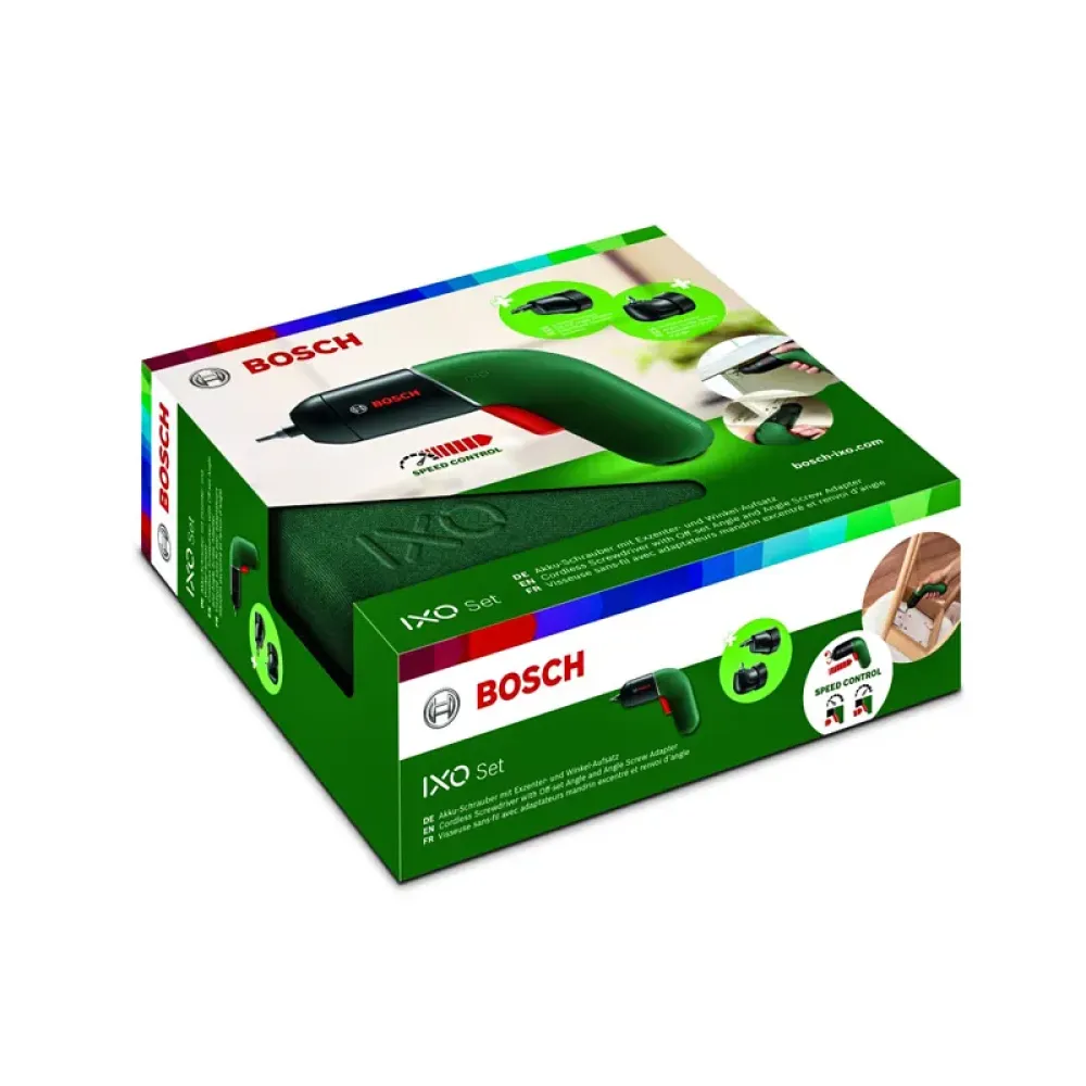 Bosch IXO VI Set аккумуляторная отвертка (1 x 1.5 Ач, ЗУ) с набором насадок, 06039C7122